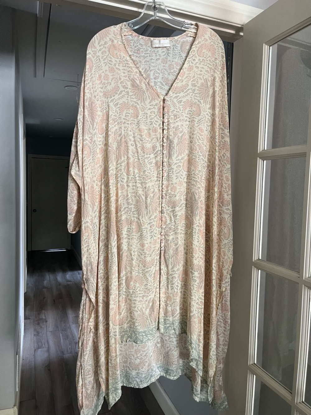 Natalie Martin Silk Paulina Caftan cover up, OS